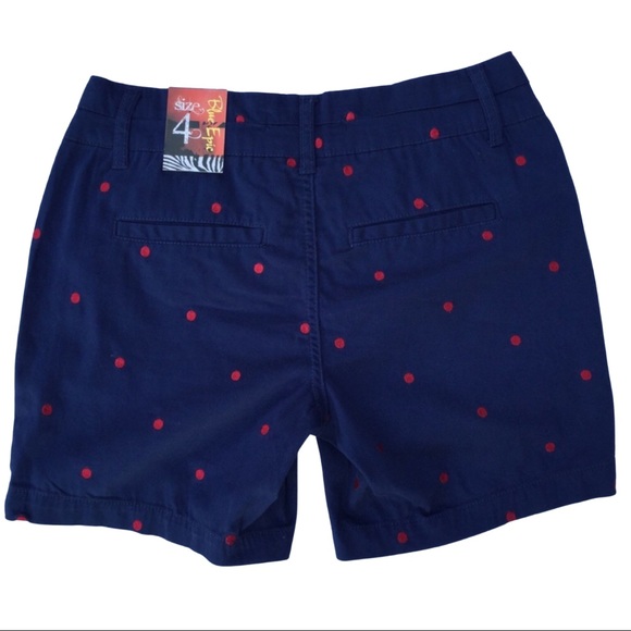 Blue Epic Polkadot 4” Shorts Navy Blue & Red 4 - Picture 2 of 7